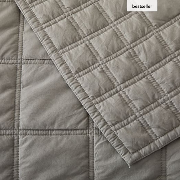 West Elm Bedding West Elm Organic Washed Cotton Percale Lightweight Quilt Poshmark